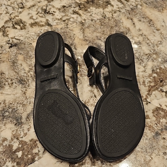 Tory Burch Black Leather Sandals - Picture 5 of 5